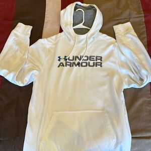 Under Armor Men’s Lightweight Hoodie in White, Size: XL